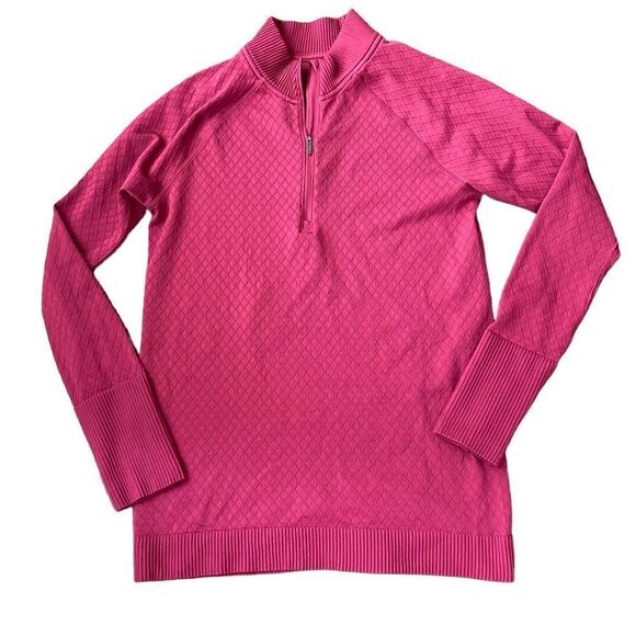 Lululemon Rest Less 1/2 Zip Ruby Star 10 W3BE1S - Picture 2 of 8